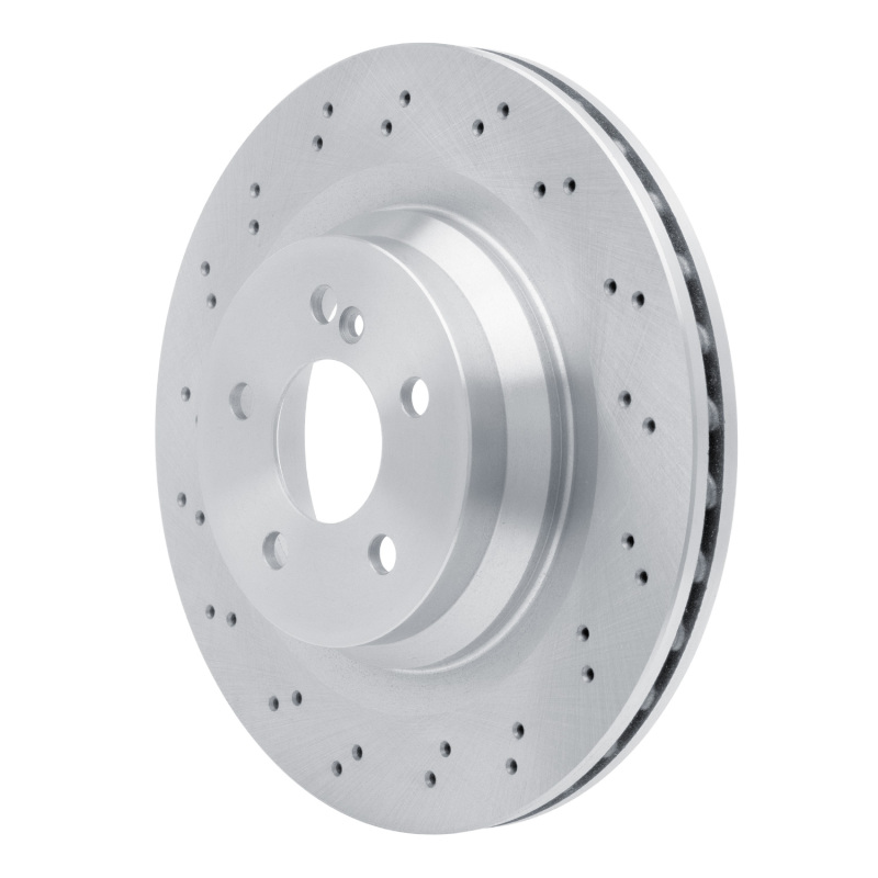 Mercedes-Benz E63 AMG Brake Rotor (1) - Rear - R1 Concepts - Drilled - `03-`11